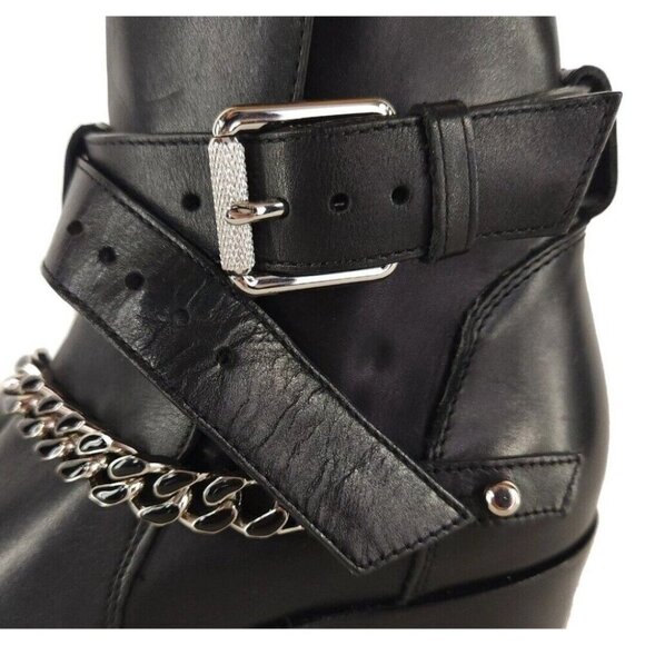 AMIRI Jodhpur Chain Boots 39 US 6 Mens Black Leather ASIS - Picture 10 of 16